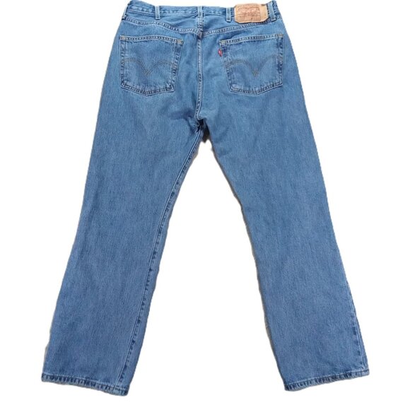Levis 501 XX Jean Men 36x31, Tag 38x32 Blue Denim Button Fly Relaxed Straight - Picture 3 of 16